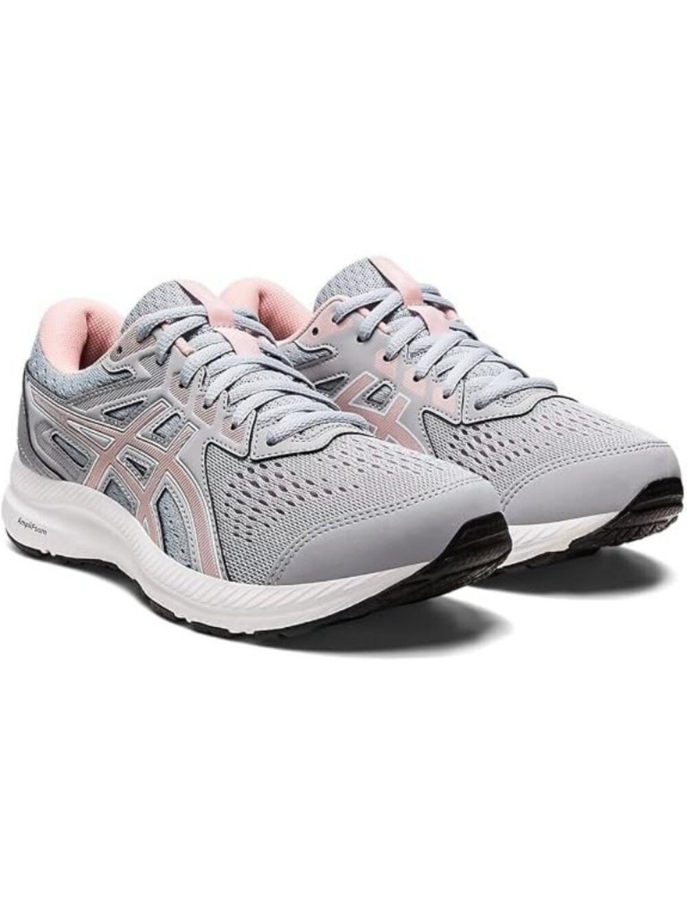 Asics Gel Contend 8 Womens Running Shoes Piedmont Gray Frosted Rose Size 10 Wide
